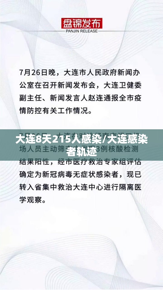 大连8天215人感染/大连感染者轨迹