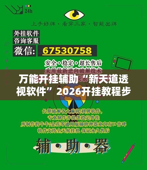 万能开挂辅助“新天道透视软件	”2026开挂教程步骤