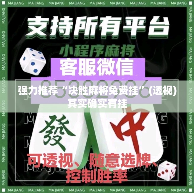 强力推荐“决胜麻将免费挂”(透视)其实确实有挂