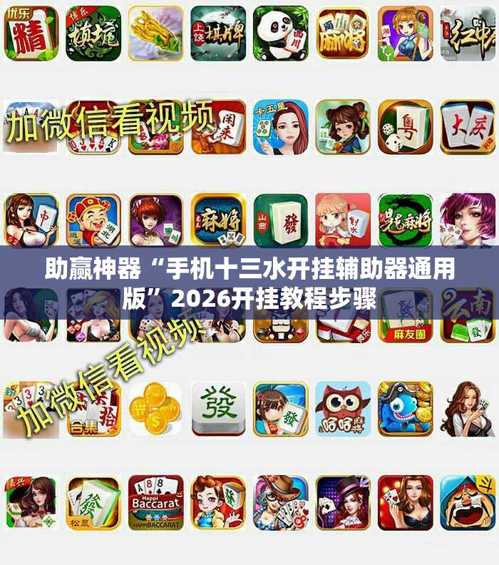 助赢神器“手机十三水开挂辅助器通用版”2026开挂教程步骤