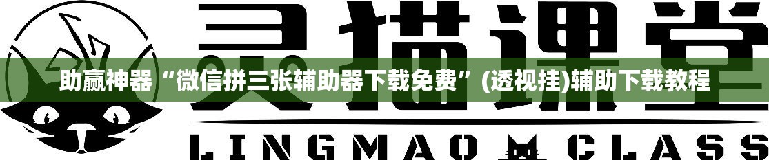 助赢神器“微信拼三张辅助器下载免费”(透视挂)辅助下载教程