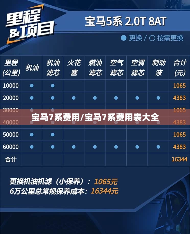 宝马7系费用/宝马7系费用表大全 宝马7系费用/宝马7系费用表大全