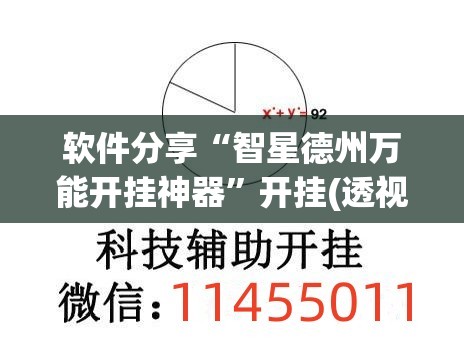 软件分享“智星德州万能开挂神器”开挂(透视)辅助神器