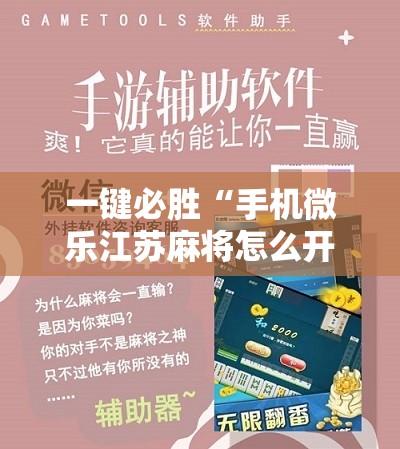 一键必胜“手机微乐江苏麻将怎么开挂”详细分享装挂步骤
