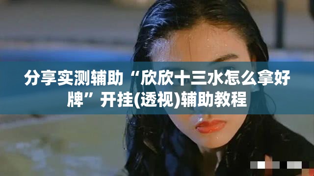 分享实测辅助“欣欣十三水怎么拿好牌”开挂(透视)辅助教程