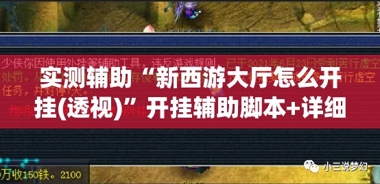 实测辅助“新西游大厅怎么开挂(透视)”开挂辅助脚本+详细开挂安装教程
