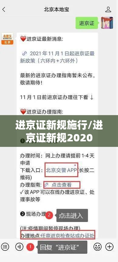 进京证新规施行/进京证新规2020