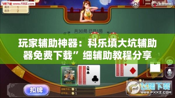 玩家辅助神器：科乐填大坑辅助器免费下载”细辅助教程分享