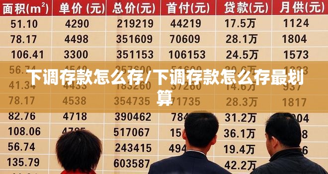 下调存款怎么存/下调存款怎么存最划算