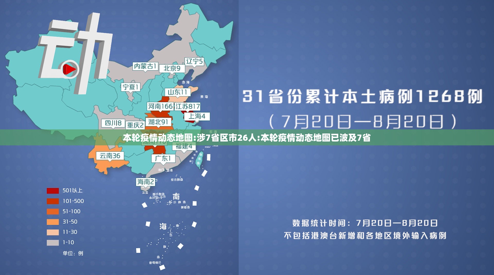 本轮疫情动态地图:涉7省区市26人:本轮疫情动态地图已波及7省
