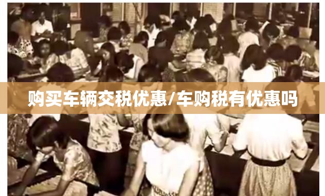 购买车辆交税优惠/车购税有优惠吗 购买车辆交税优惠/车购税有优惠吗