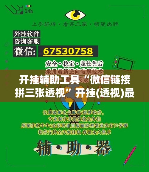开挂辅助工具“微信链接拼三张透视”开挂(透视)最新辅助详细