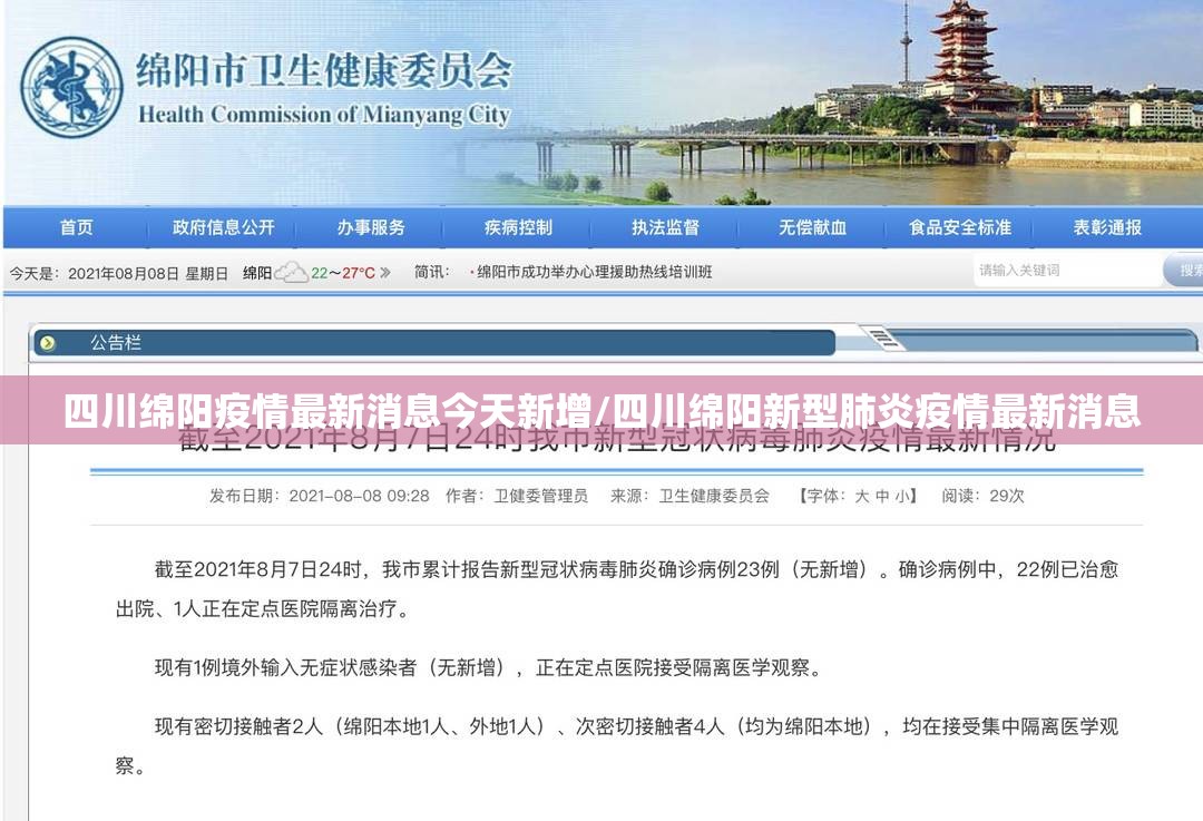 四川绵阳疫情最新消息今天新增/四川绵阳新型肺炎疫情最新消息