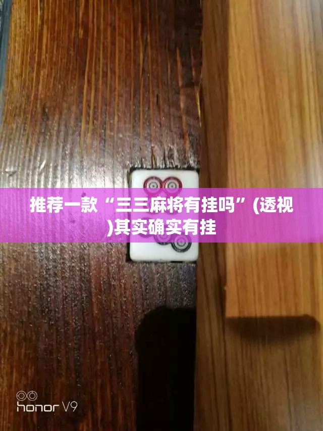 推荐一款“三三麻将有挂吗”(透视)其实确实有挂