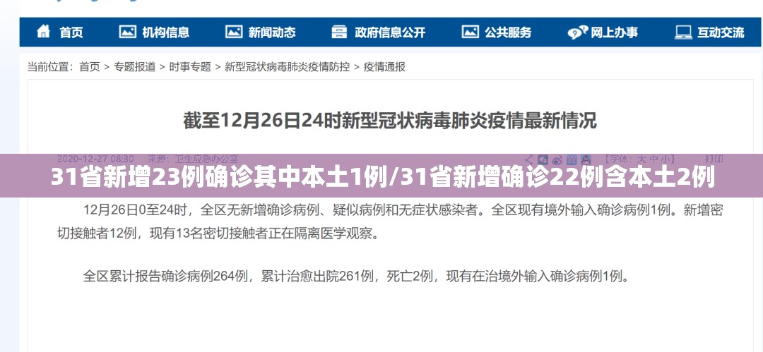31省新增23例确诊其中本土1例/31省新增确诊22例含本土2例