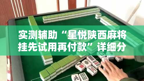 实测辅助“星悦陕西麻将挂先试用再付款	”详细分享装挂步骤