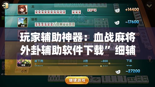 玩家辅助神器：血战麻将外卦辅助软件下载	”细辅助教程分享
