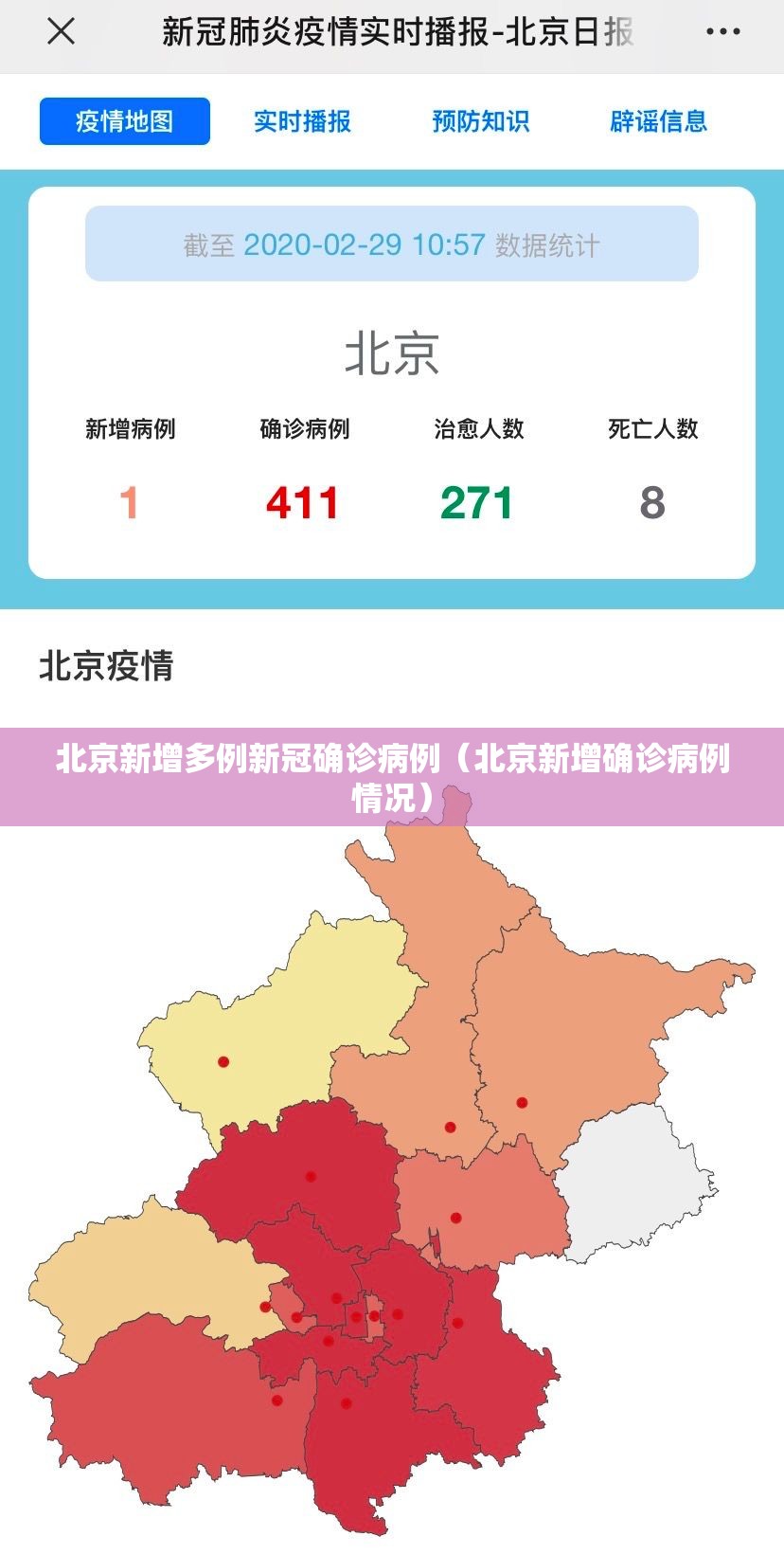 北京新增多例新冠确诊病例（北京新增确诊病例情况）
