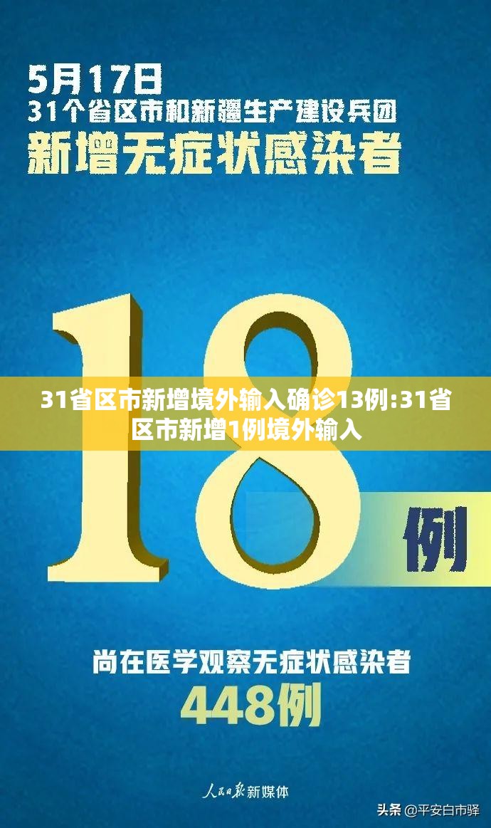 31省区市新增境外输入确诊13例:31省区市新增1例境外输入 31省区市新增境外输入确诊13例:31省区市新增1例境外输入