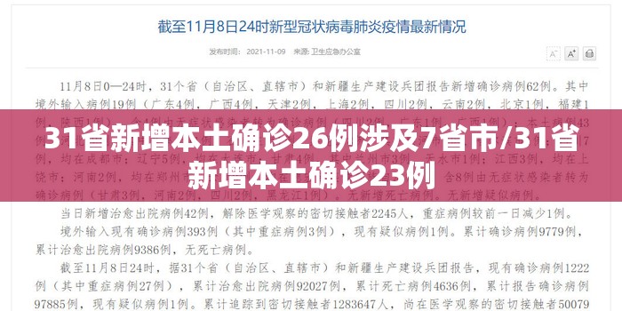 31省新增本土确诊26例涉及7省市/31省新增本土确诊23例 31省新增本土确诊26例涉及7省市/31省新增本土确诊23例