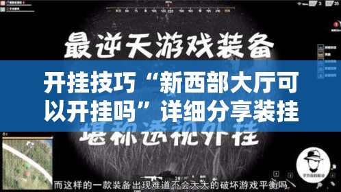 开挂技巧“新西部大厅可以开挂吗”详细分享装挂步骤