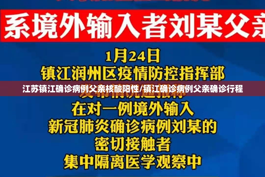 江苏镇江确诊病例父亲核酸阳性/镇江确诊病例父亲确诊行程