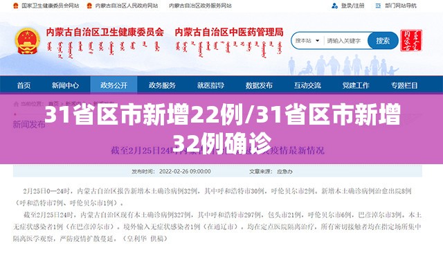 31省区市新增22例/31省区市新增32例确诊