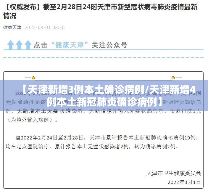 【天津新增3例本土确诊病例/天津新增4例本土新冠肺炎确诊病例】 【天津新增3例本土确诊病例/天津新增4例本土新冠肺炎确诊病例】