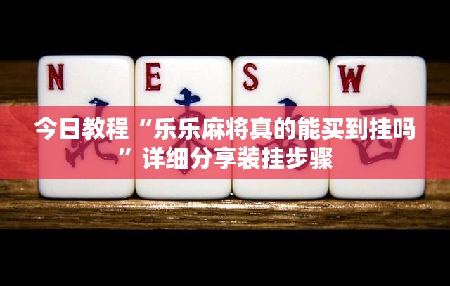今日教程“乐乐麻将真的能买到挂吗”详细分享装挂步骤