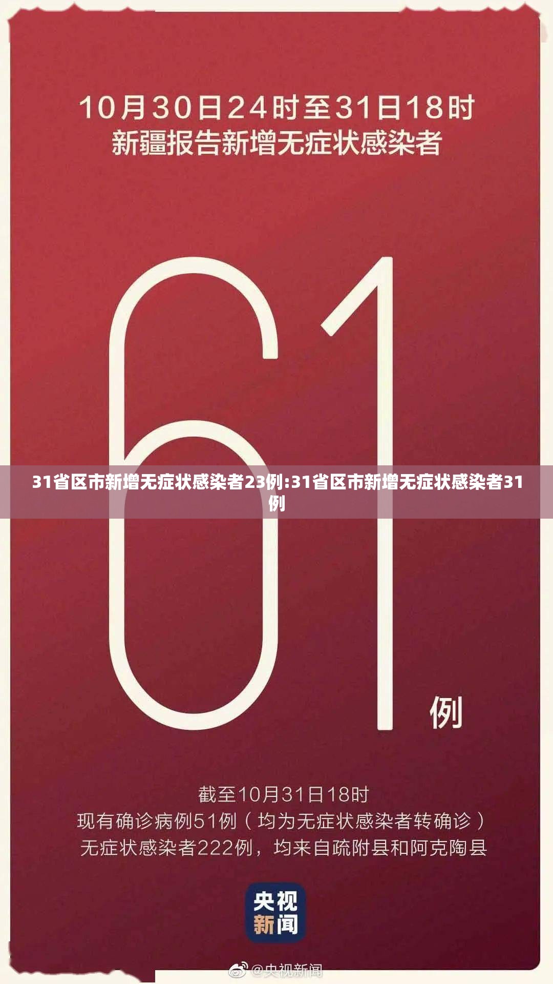 31省区市新增无症状感染者23例:31省区市新增无症状感染者31例 31省区市新增无症状感染者23例:31省区市新增无症状感染者31例