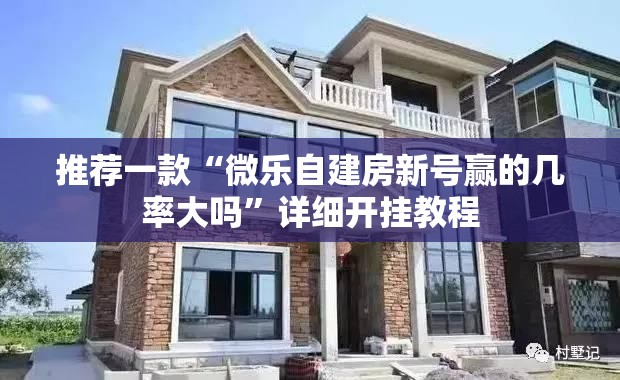 推荐一款“微乐自建房新号赢的几率大吗”详细开挂教程