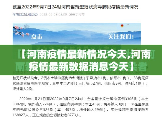 【河南疫情最新情况今天,河南疫情最新数据消息今天】