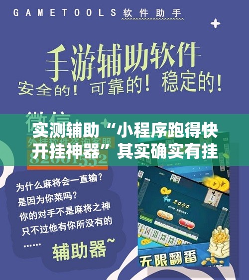 实测辅助“小程序跑得快开挂神器”其实确实有挂