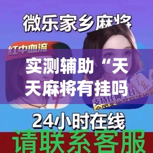 实测辅助“天天麻将有挂吗	”开挂(透视)辅助神器