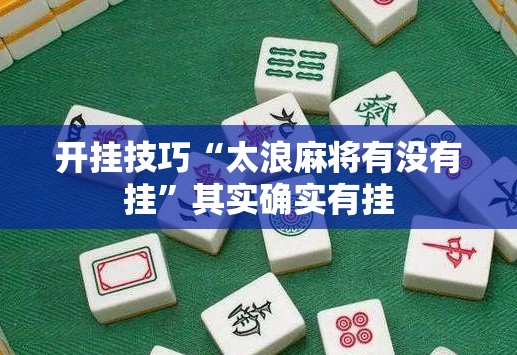 开挂技巧“太浪麻将有没有挂	”其实确实有挂