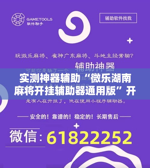 实测神器辅助“微乐湖南麻将开挂辅助器通用版”开挂辅助脚本+详细开挂安装教程