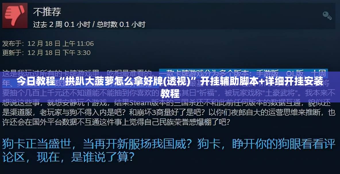 今日教程“拱趴大菠萝怎么拿好牌(透视)	”开挂辅助脚本+详细开挂安装教程