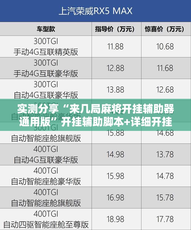 实测分享“来几局麻将开挂辅助器通用版”开挂辅助脚本+详细开挂安装教程