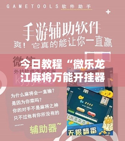 今日教程“微乐龙江麻将万能开挂器”开挂辅助脚本+详细开挂安装教程