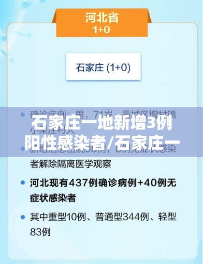石家庄一地新增3例阳性感染者/石家庄一地新增3例阳性感染者是谁