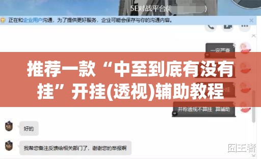推荐一款“中至到底有没有挂	”开挂(透视)辅助教程