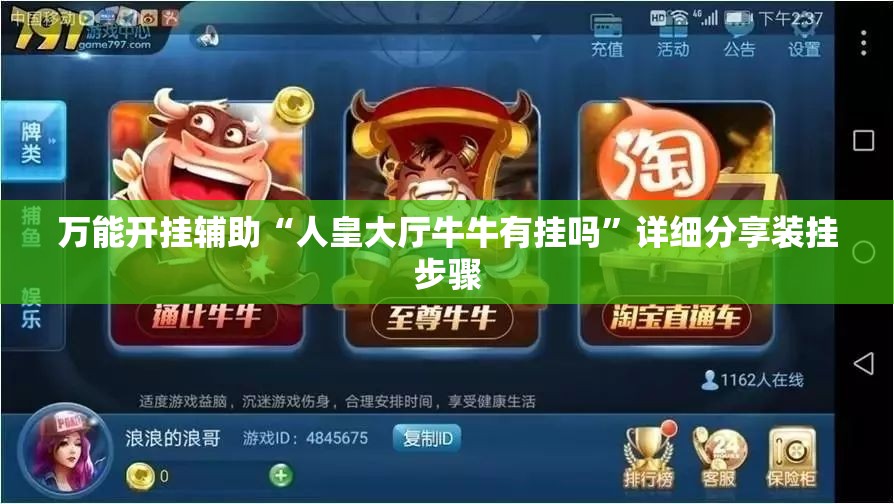 万能开挂辅助“人皇大厅牛牛有挂吗”详细分享装挂步骤