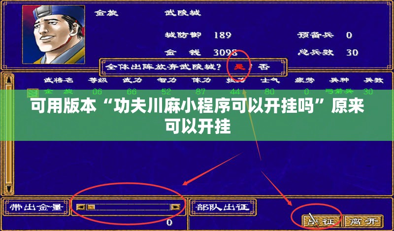 可用版本“功夫川麻小程序可以开挂吗”原来可以开挂