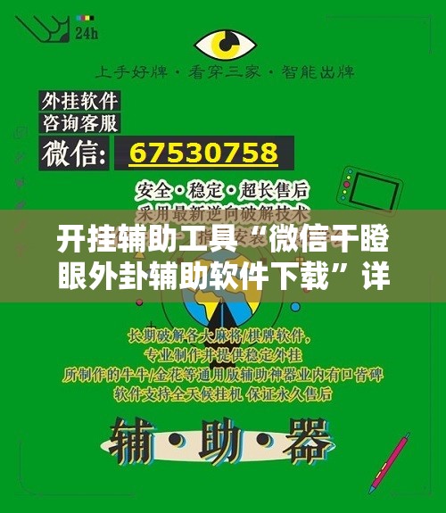 开挂辅助工具“微信干瞪眼外卦辅助软件下载”详细开挂教程