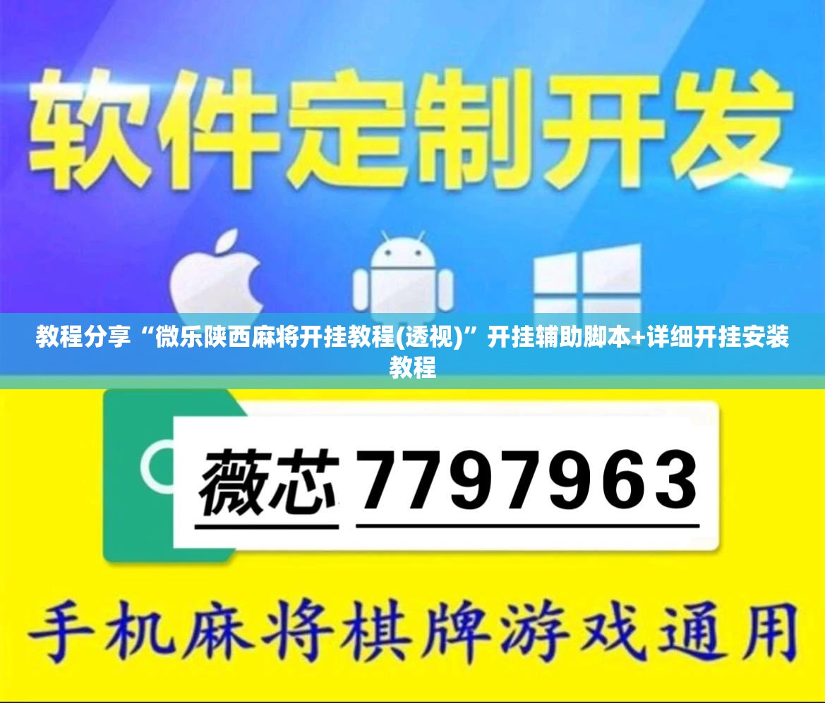 教程分享“微乐陕西麻将开挂教程(透视)	”开挂辅助脚本+详细开挂安装教程