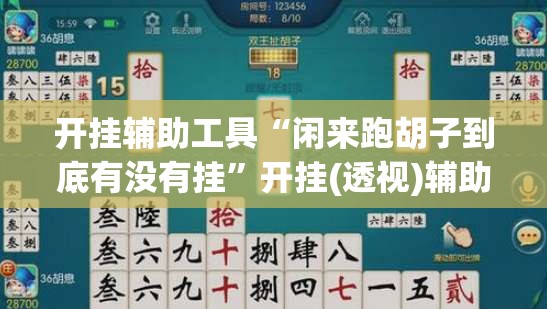 开挂辅助工具“闲来跑胡子到底有没有挂”开挂(透视)辅助教程