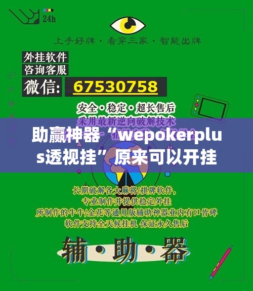 助赢神器“wepokerplus透视挂”原来可以开挂
