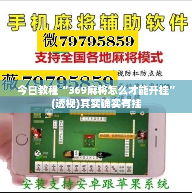 今日教程“369麻将怎么才能开挂”(透视)其实确实有挂