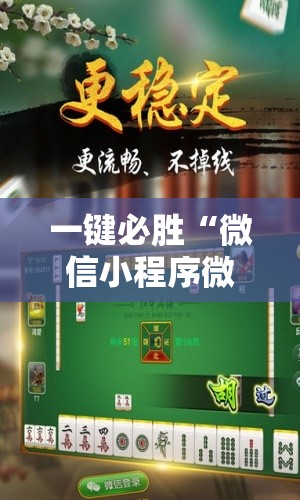 一键必胜“微信小程序微乐陕西麻将开挂辅助器通用版”详细分享装挂步骤