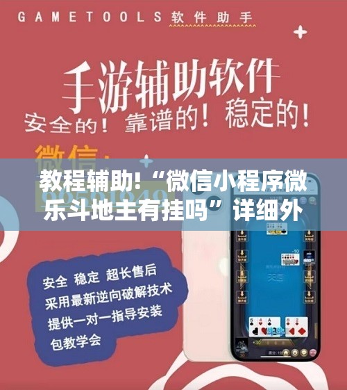 教程辅助!“微信小程序微乐斗地主有挂吗”详细外挂透视辅助软件教程